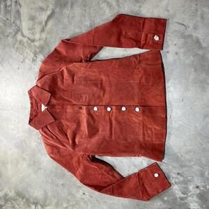 Men's Red Suede Jacket